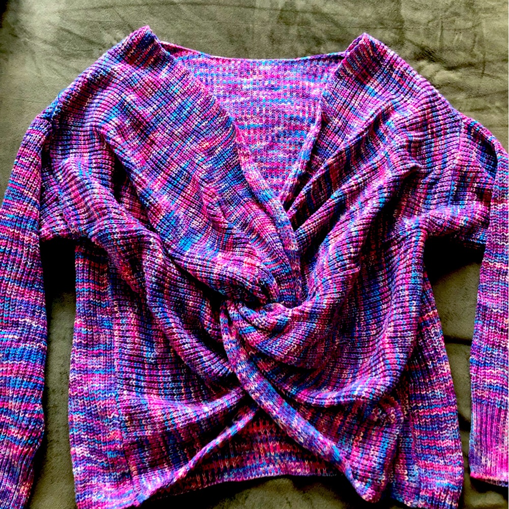 Cute pink variegated sweater, NWT, never worn!